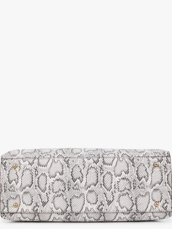 Zadie Python Girlfriend Satchel Bag