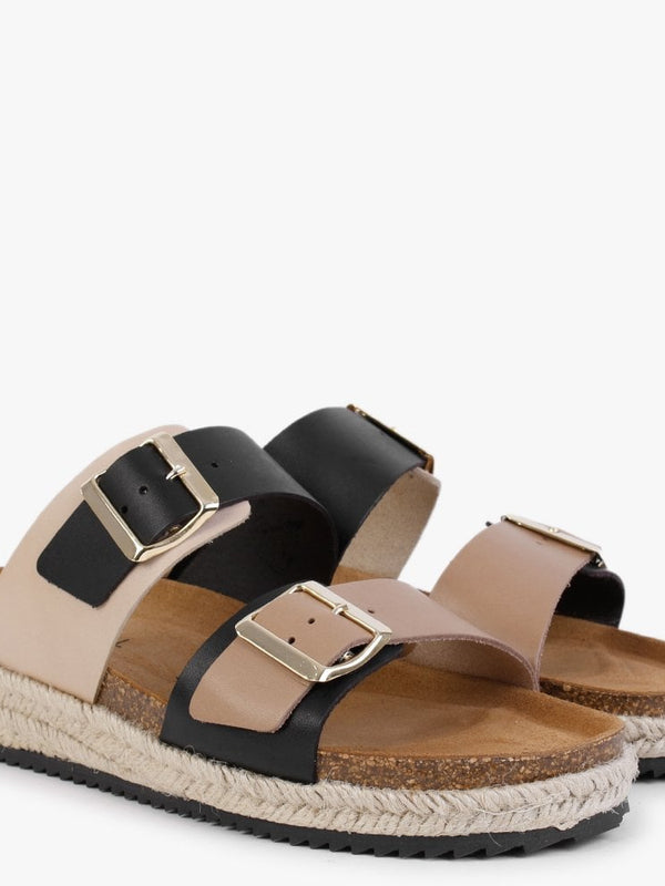 Irkan Multicoloured Leather Espadrille Mules