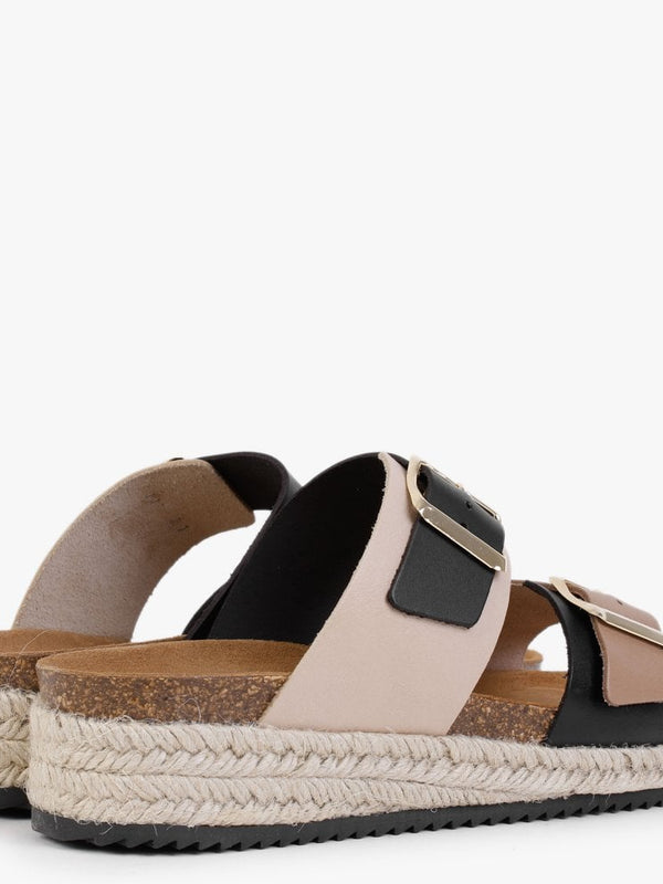 Irkan Multicoloured Leather Espadrille Mules