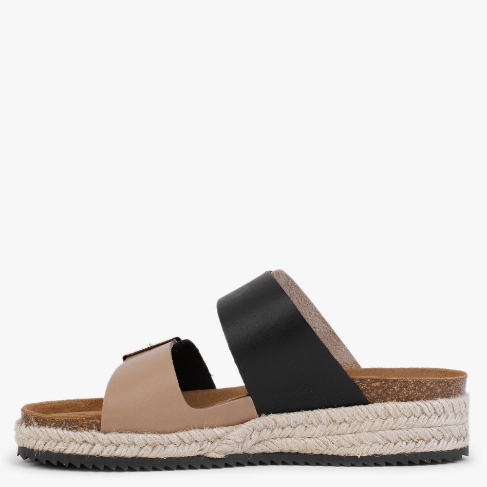 Irkan Multicoloured Leather Espadrille Mules