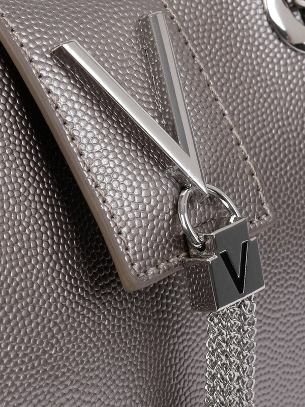 Divina Grigio Met Pebbled Tote Bag