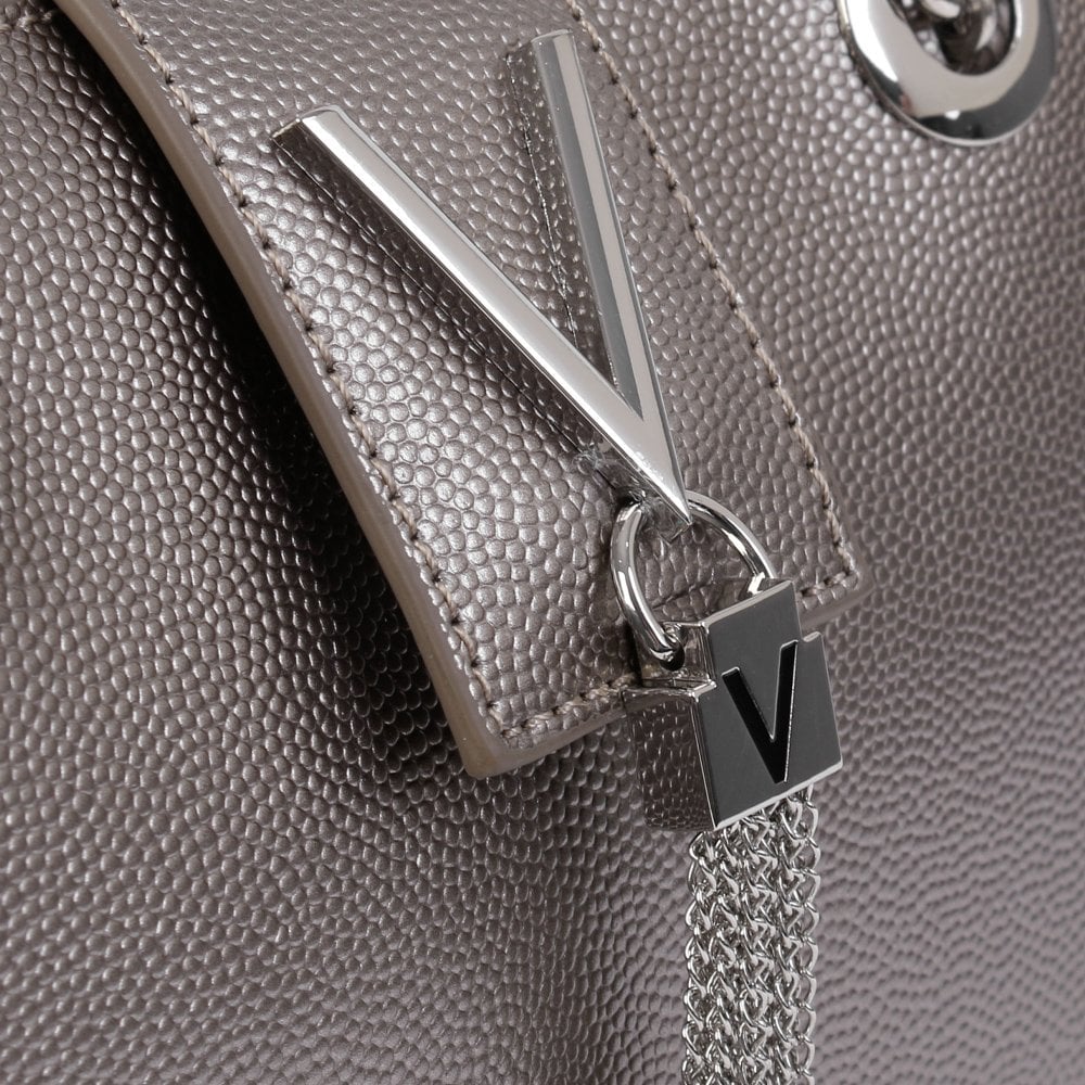 Divina Grigio Met Pebbled Tote Bag