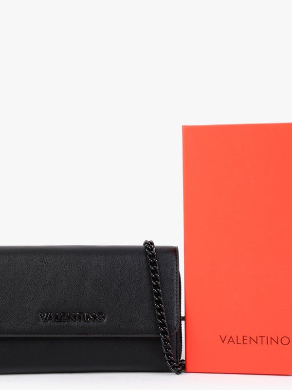 Cognac Black Wallet On A Chain