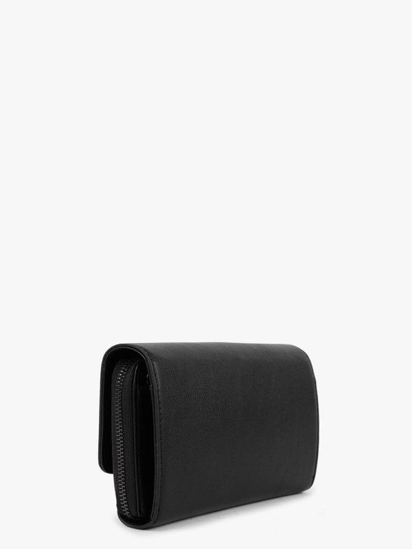 Cognac Black Wallet On A Chain