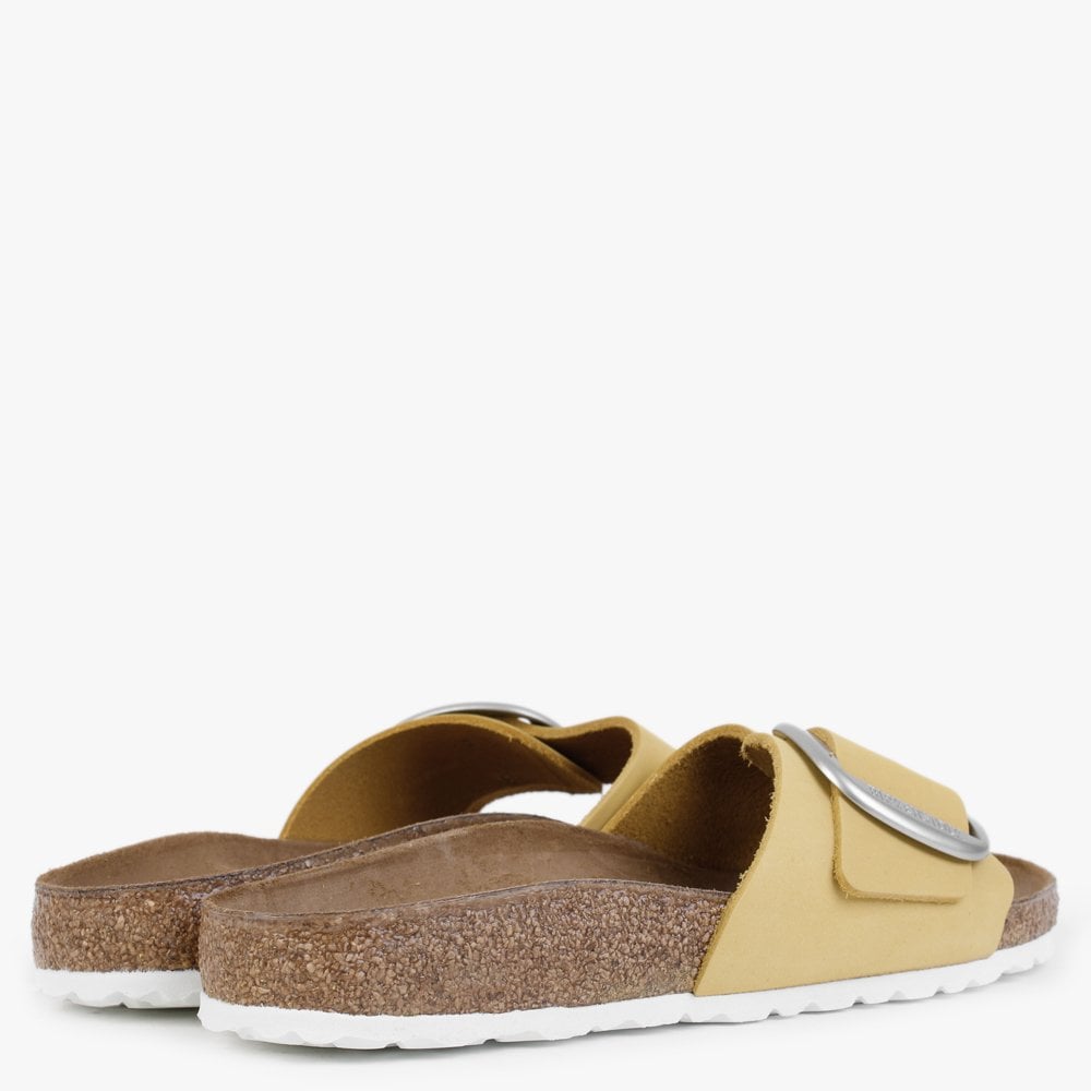 Madrid Big Buckle Popcorn Nubuck Leather Mules