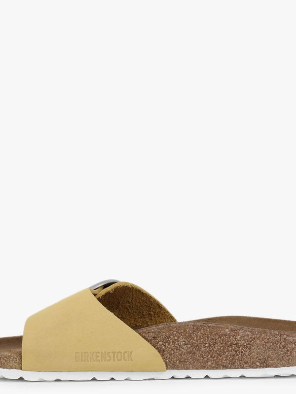Madrid Big Buckle Popcorn Nubuck Leather Mules