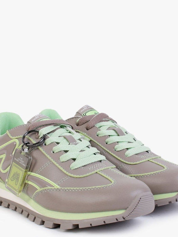 The Fluoro Jogger Leather Moon Rock Trainers