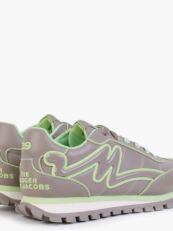 The Fluoro Jogger Leather Moon Rock Trainers