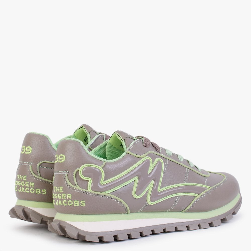 The Fluoro Jogger Leather Moon Rock Trainers