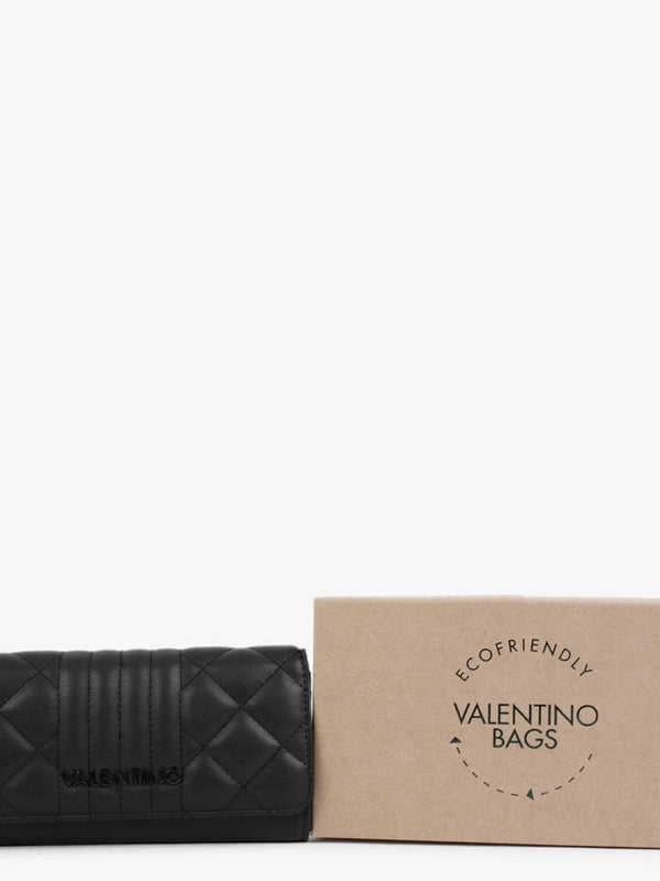 Soda Black Quilted Wallet