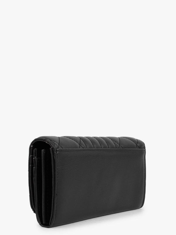 Soda Black Quilted Wallet