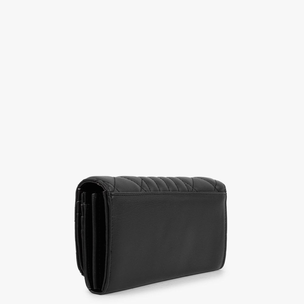 Soda Black Quilted Wallet