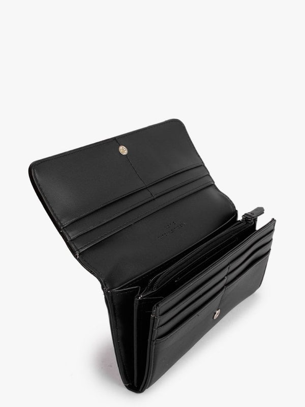 Soda Black Quilted Wallet