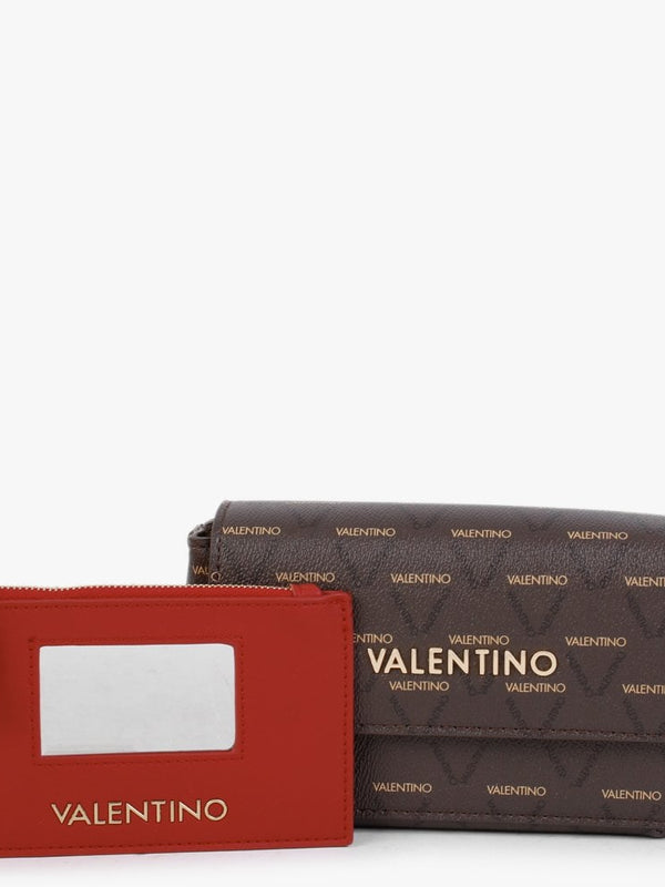 Small Champagne Brown Repeat Logo Satchel Bag
