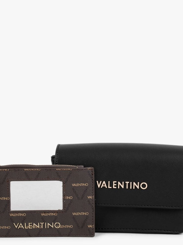 Small Champagne Black Satchel Bag