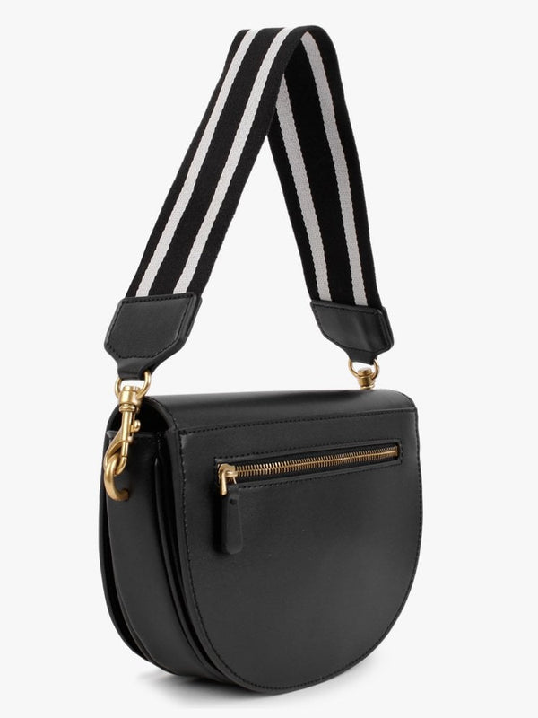 Danna Black Saddle Bag