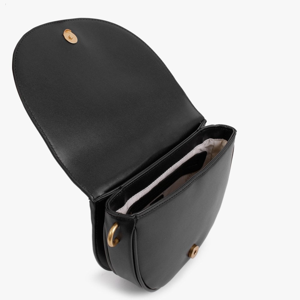 Danna Black Saddle Bag
