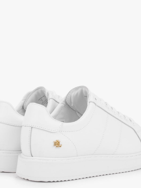 Angeline II White Leather Trainers