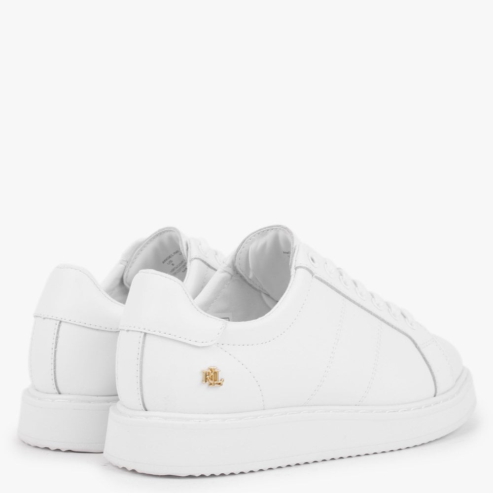 Angeline II White Leather Trainers