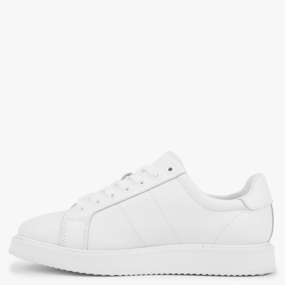 Angeline II White Leather Trainers