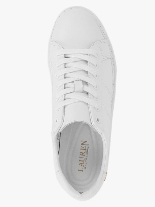 Angeline II White Leather Trainers