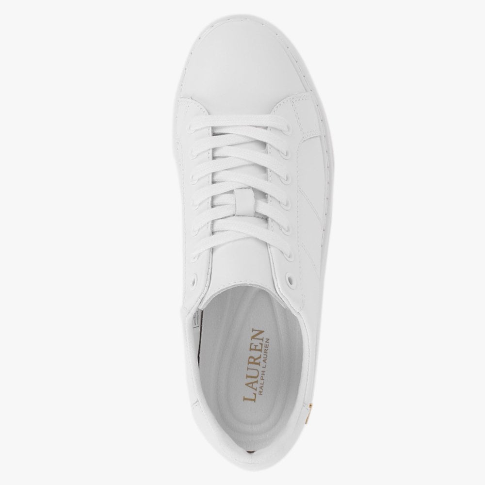Angeline II White Leather Trainers
