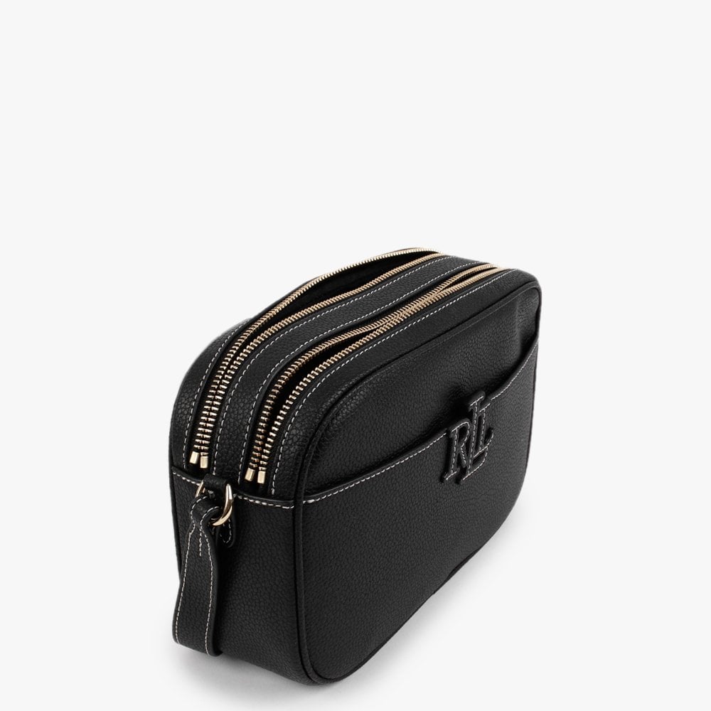Carrie 24 Black Leather Cross-Body Bag
