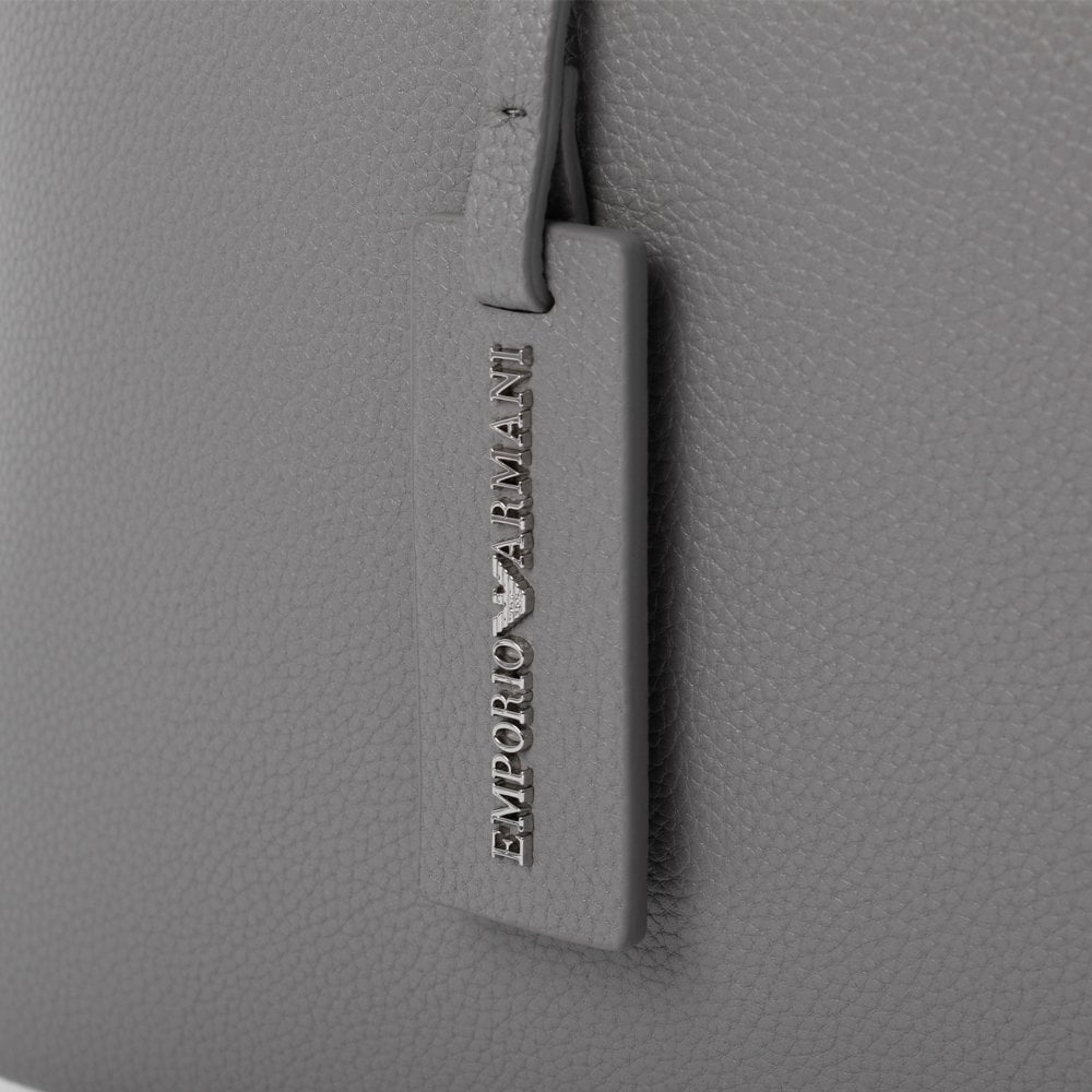 Grey & Cloud Pebbled Shopper With Pouch