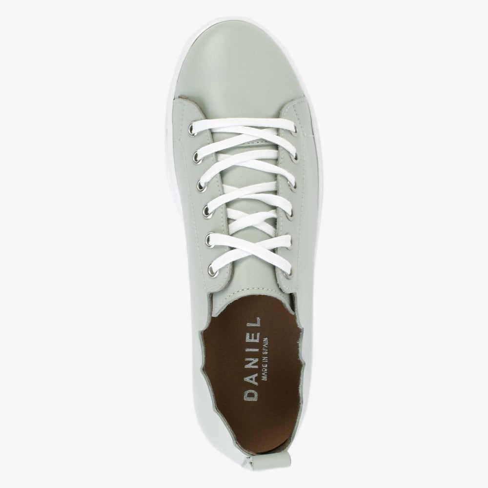 Scallop Green Leather Trainers