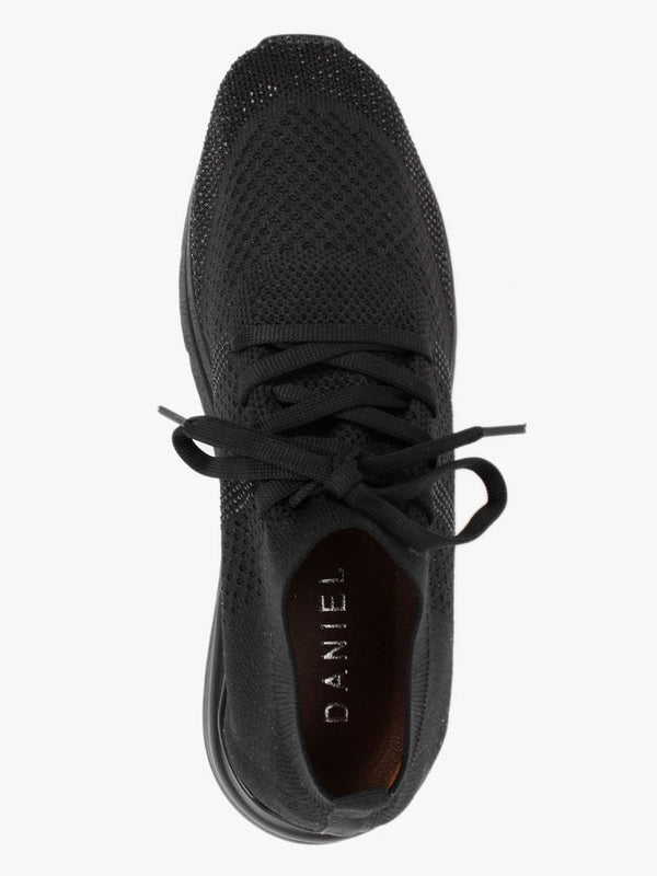 Bucky Black Sparkle Knitted Trainers