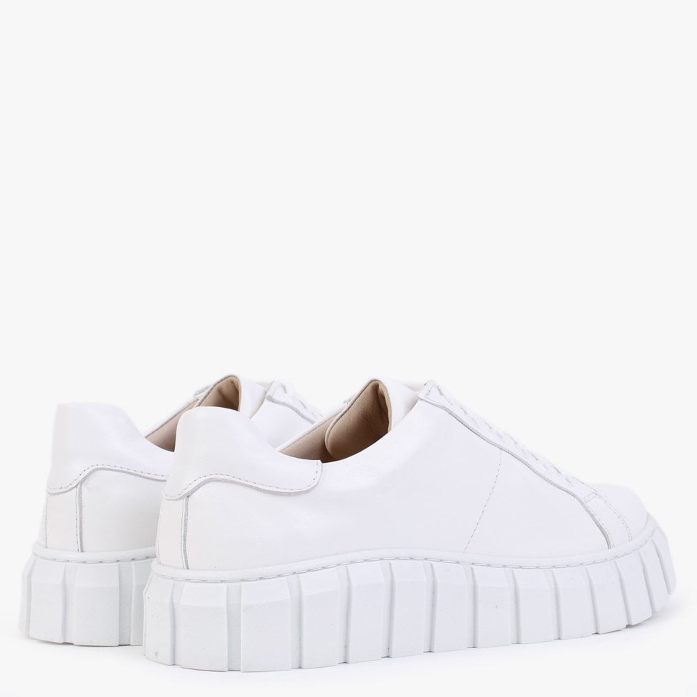 Boppy White Leather Chunky Trainers