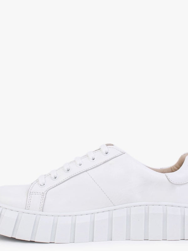 Boppy White Leather Chunky Trainers