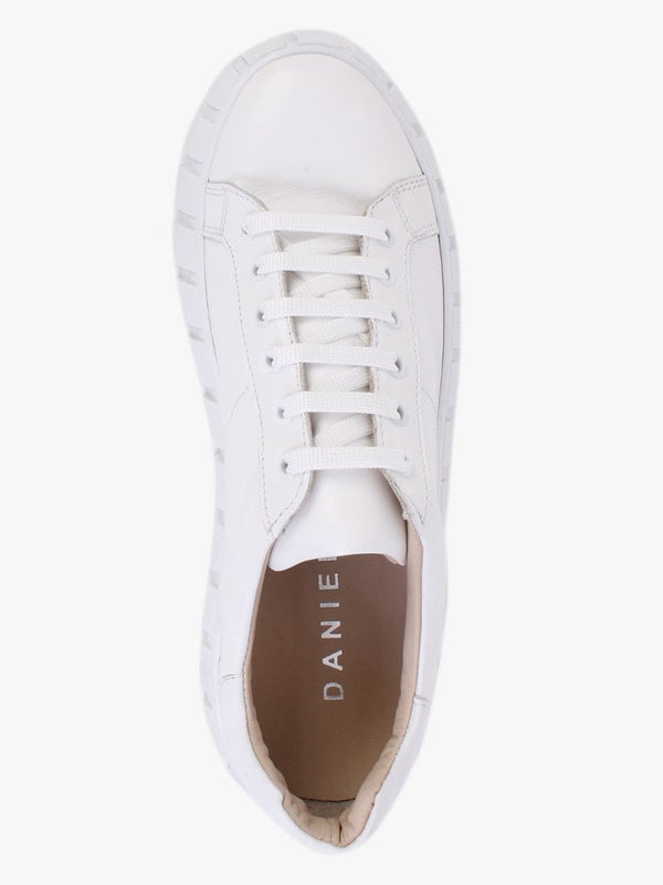 Boppy White Leather Chunky Trainers