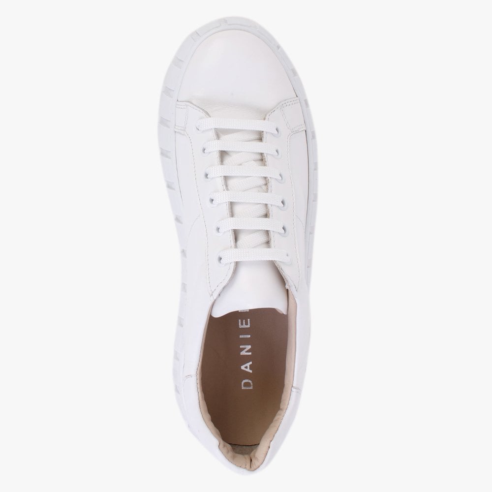Boppy White Leather Chunky Trainers