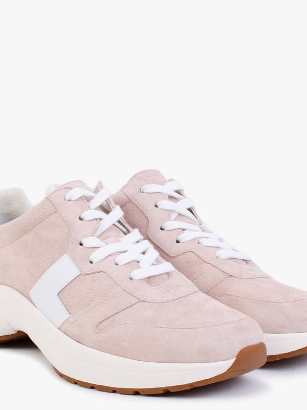 Rylee Blush Suede & Leather Trainers