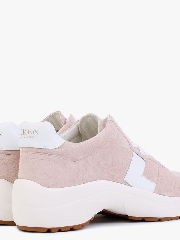 Rylee Blush Suede & Leather Trainers