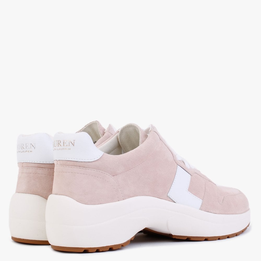 Rylee Blush Suede & Leather Trainers