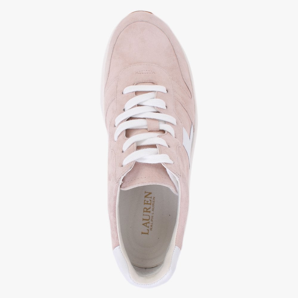 Rylee Blush Suede & Leather Trainers
