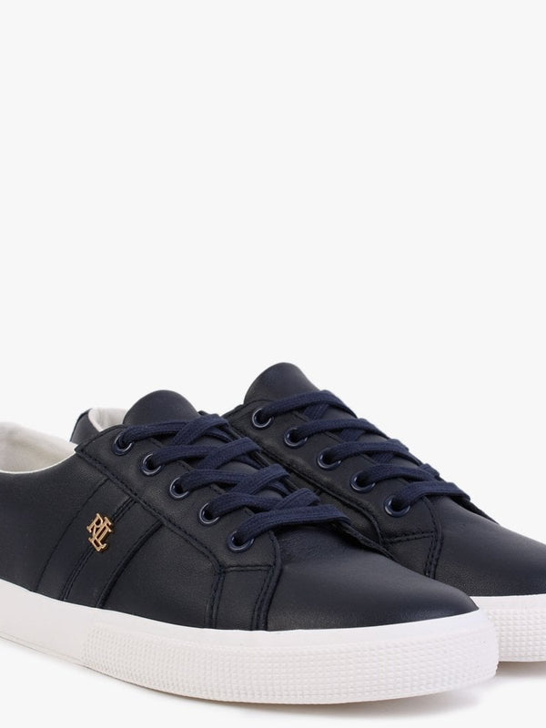 Janson II Navy Leather Trainers