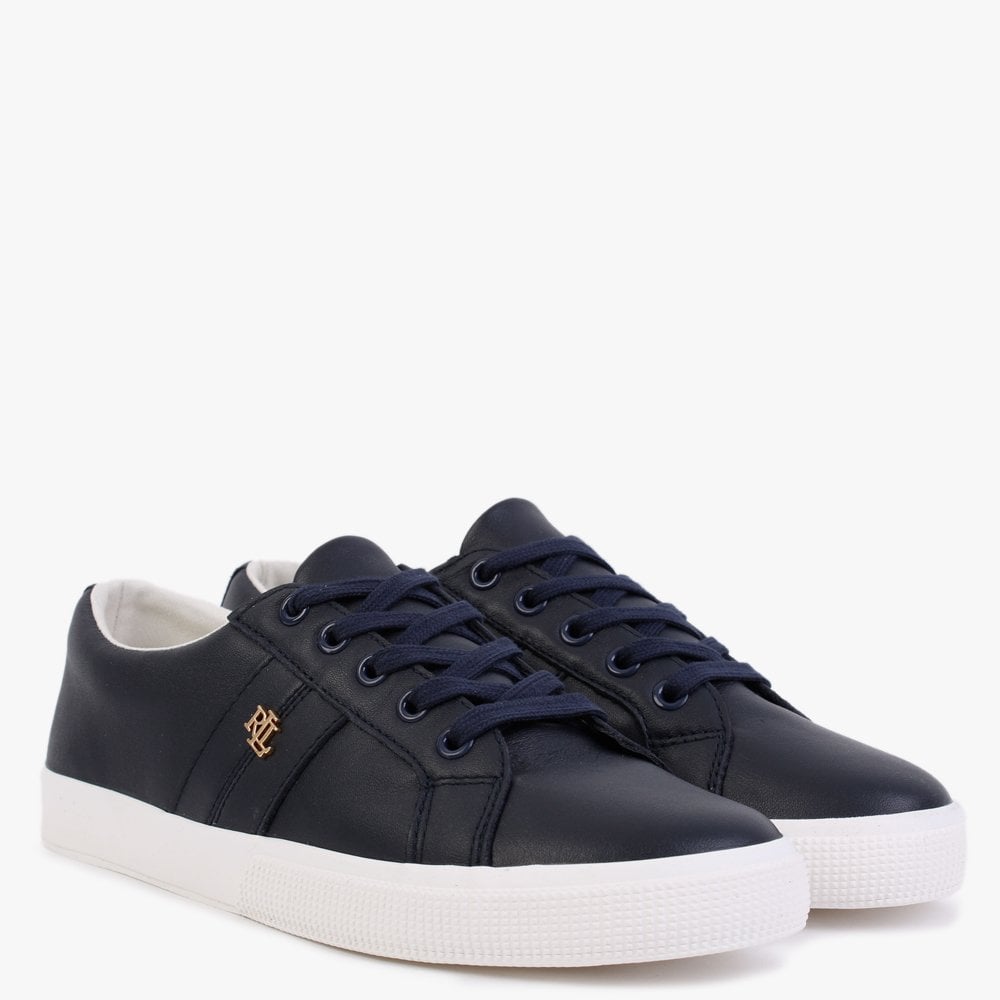 Janson II Navy Leather Trainers