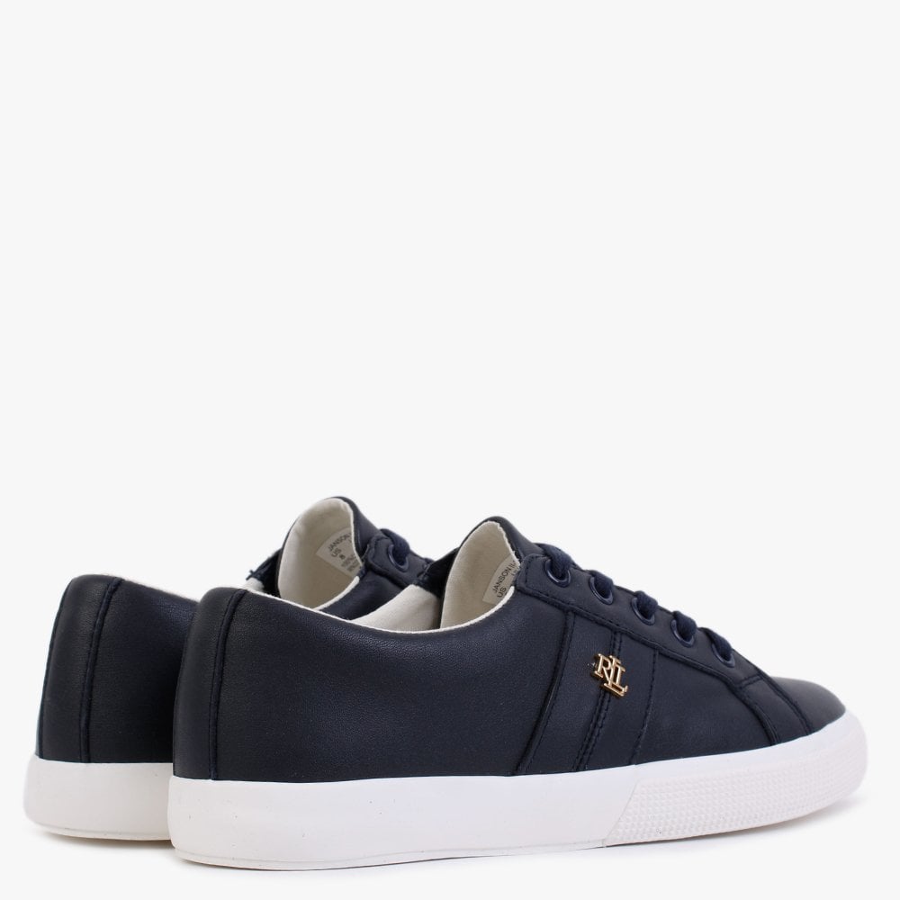Janson II Navy Leather Trainers