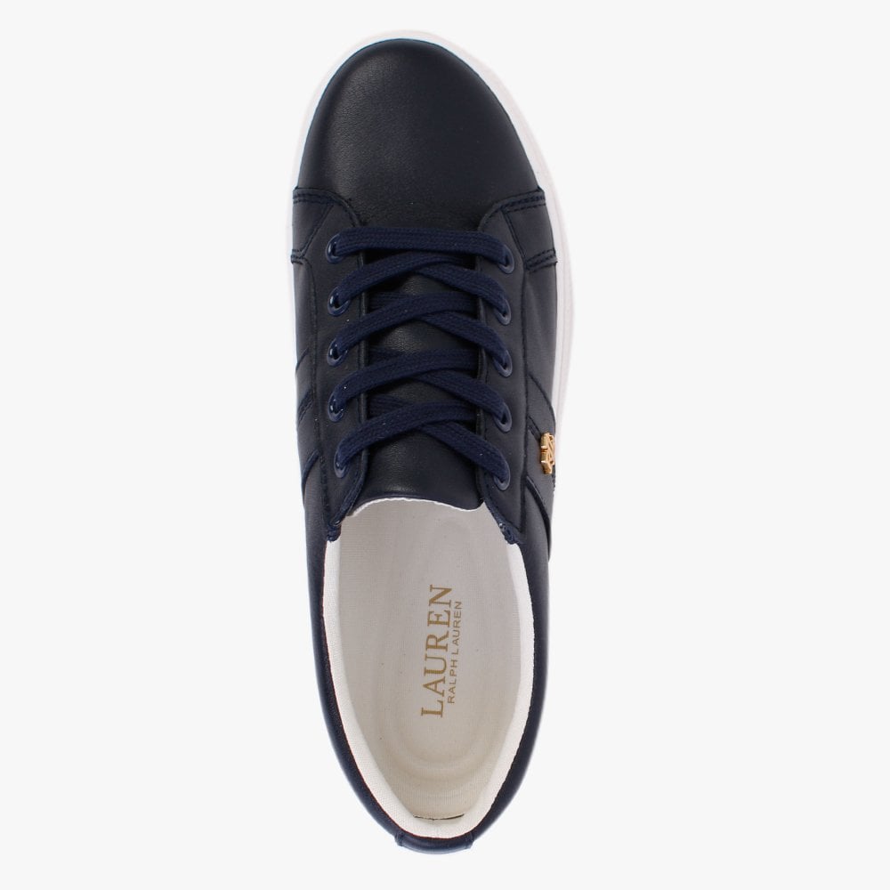 Janson II Navy Leather Trainers