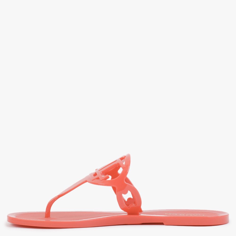 Audrie Orange Jelly Logo Sandals