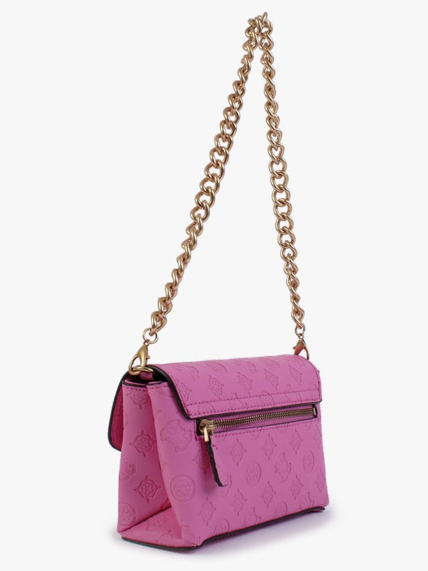Mini Zanelle Logo Vivid Rose Cross-Body Bag
