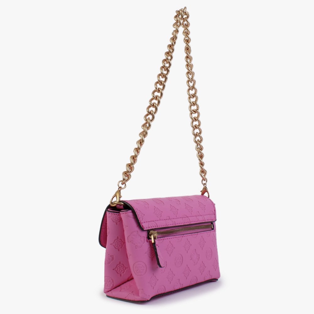 Mini Zanelle Logo Vivid Rose Cross-Body Bag