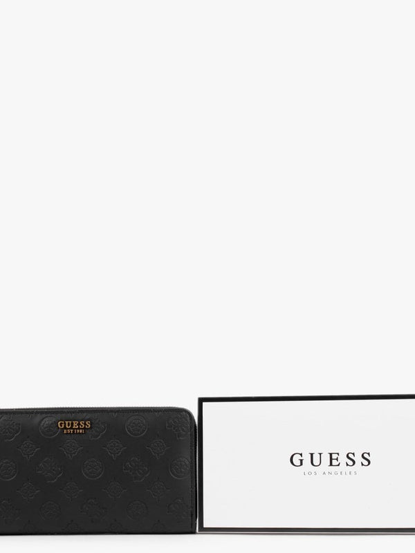 Zanelle Logo Black Cheque Organizer Wallet