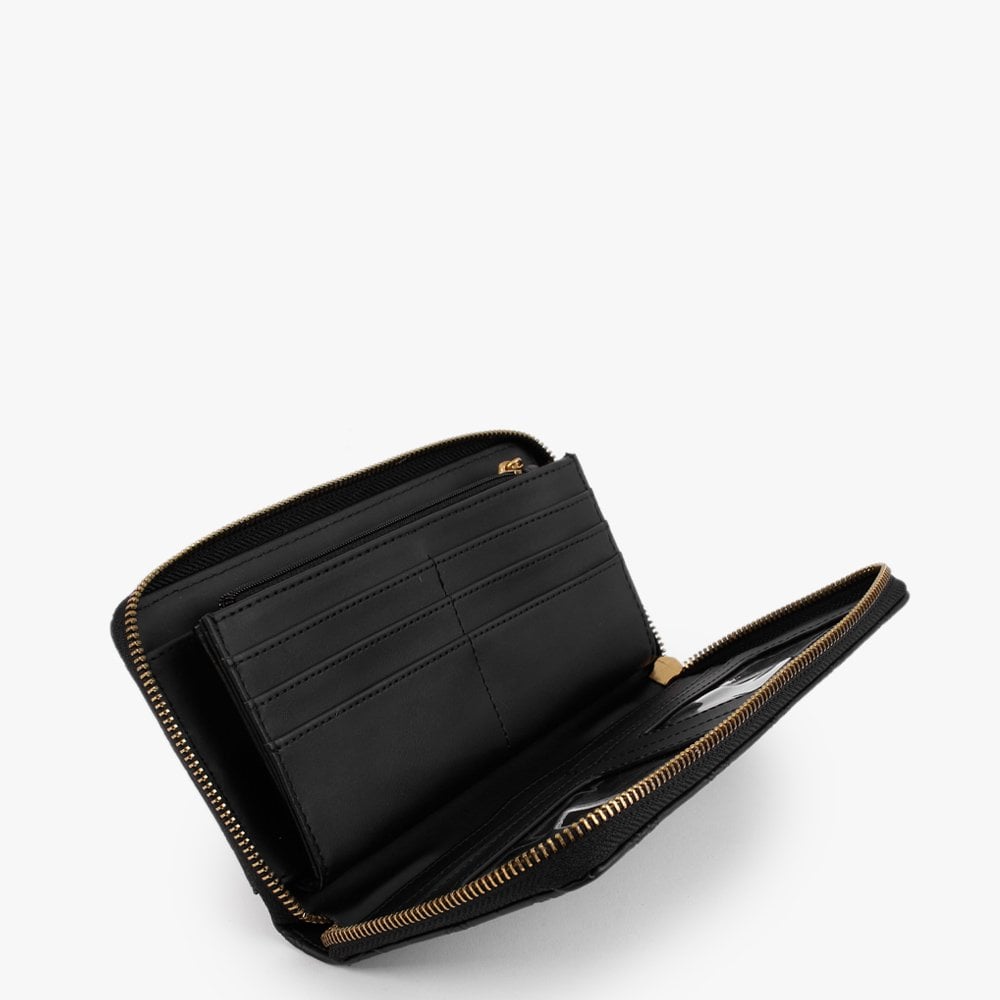 Zanelle Logo Black Cheque Organizer Wallet