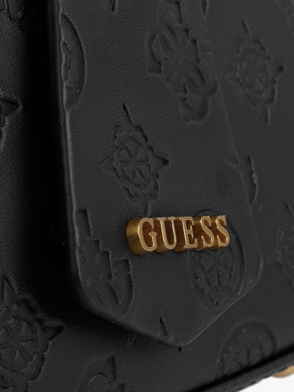 Zanelle Status Logo Black Satchel Bag