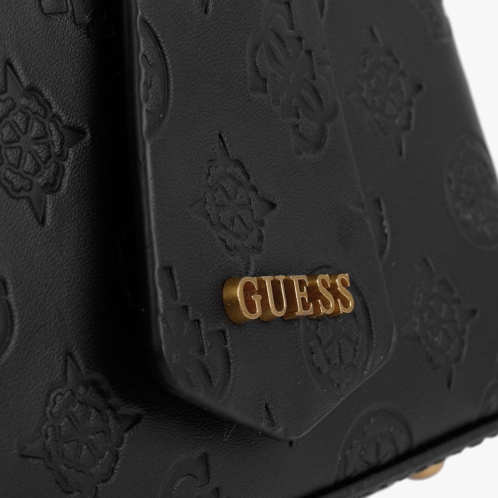 Zanelle Status Logo Black Satchel Bag