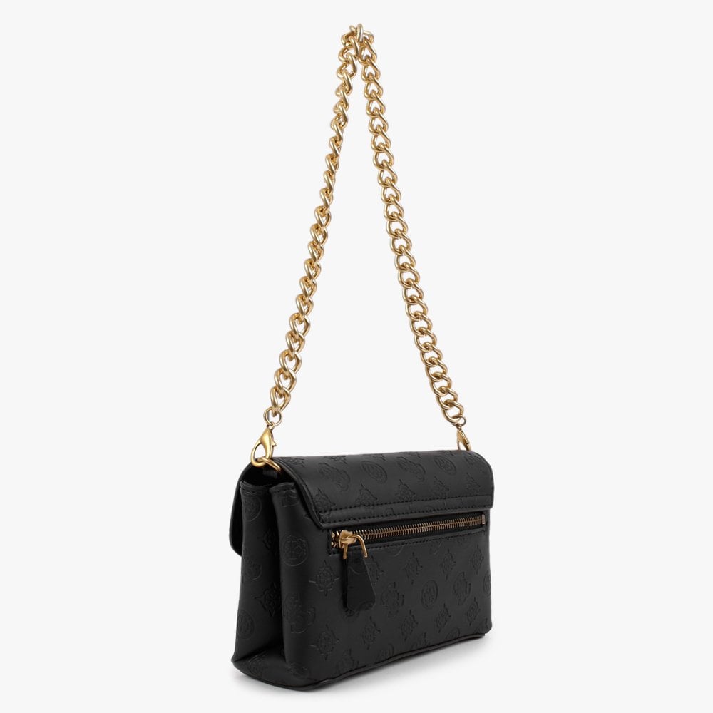 Mini Zanelle Logo Black Cross-Body Bag